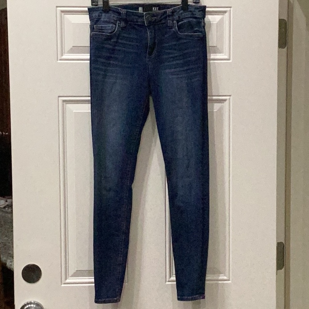 Preowned KUT Women’s Blue Denim Jeans Size 6 Skinny Leg (Item#P021)